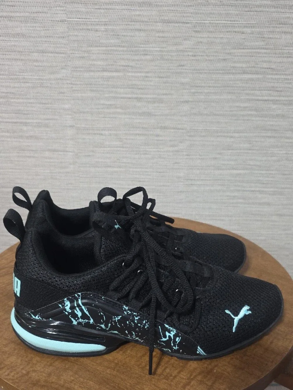 Puma Black & Aqua Women's Athletic Sneakers